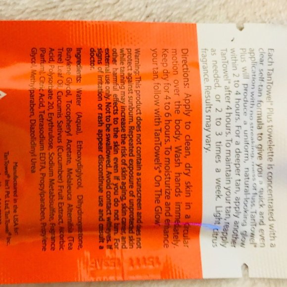 FINAL PRICE DROP!  2 full body and face Tan Towels - Picture 4 of 4